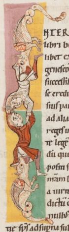 Moralia in Job, t. I fol. 6r, XIIe siècle, Stiftsbibliothek, Suisse.