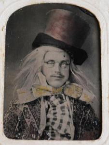 Actor dressed as Mad Hatter, 1880s
